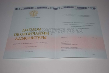 Диплом Адъюнктуры 2023г в Череповце